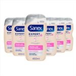 Sanex Expert Skin Health+ Micellar Hypoallergenic Shower Gel 450ml X 6- For Sensitive Skin - Body Wash For Men & Women - Helps Protect Skin From Pollution - Gentle Antioxidant Formula - with Vitamin E - Image 2