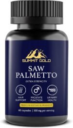 Saw Extract | Extra Strength Serving | 10:1 Ratio Extract 500mg Fast Absorption 60 Capsules | for Male Health, Performance, Natural, Hair - Image 2