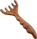 Scalp Massage Comb - Wide Tooth Wooden Manual Comb | Wood Material With Relaxation Design, Scalp And Hair Massage Tool For Face Neck Shoulders Men Women Daily Travel Use - Image 2