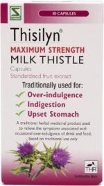 Schwabe High Strength Milk Thistle - Thisilyn Maximum Strength - Traditionally Used for Relief of Overindulgence, Indigestion, Upset Stomach - Traditional Herbal Medicinal Product - 30 Capsules - Image 2