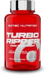 Scitec Nutrition Turbo Ripper – High-Dose Stimulant Formula – Acetyl L-Carnitine – Green Tea – Synephrine – for Energy, Focus, Metabolism, 100 Capsules - Image 2