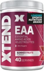 Scivation XTEND EAA Amino Acids Powder | Summer Fruits | 40 Servings for Hydration and Fitness Performance | 9 Essential Amino Acids + Added Electrolytes Recovery Powder to Hydrate, Repair, Recover - Image 2