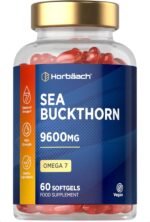 Sea Buckthorn Oil Capsules 9600mg | High Strength Vegan Supplement | Source of Omega 7 Essential Fatty Acids | 60 Count | by Horbaach - Image 2