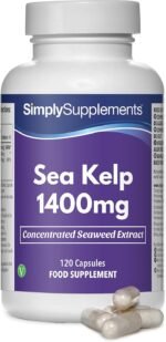 Sea Kelp Capsules 1400mg | Seaweed Supplement Rich in Iodine | Vegan & Vegetarian Friendly | 120 Capsules = 40 Days' Supply | Manufactured in The UK - Image 2