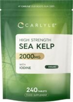 Sea Kelp Tablets 2000mg with Iodine | High Strength Sea Kelp Extract | Supplement for Men & Women | 240 Vegan Tablets | Carlyle - Image 2