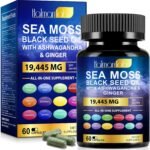 Sea Moss Complex-19,445mg Sea Moss Capsules with Black Seed Oil& Ashwagandha, Ginger- 60 High Strength Capsules Providing 30 Day Supply- Vegan&Halal - Image 2