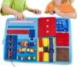 Senior Fidget Board - Tactile Sensory Blanket, Mood Calming Activity Mat, Memory Support Tool, Cognitive Engagement With Interactive Elements | Focused Stress Relief For Elderly Classroom - Image 2