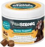 Senior Support Soft Chew Dog Supplements - Daily Care for Senior & Adult Dogs – Supports Brain, Joint & Immune Health with Taurine, Turkey Tail Mushrooms & Omega 3 EPA & DHA – 120 Soft Chews - Image 2