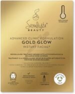 Seoulista Beauty Advanced Clinic Formulation Gold Glow Instant Facial – Anti-Ageing Face Mask —With Bulgarian Rose Oil, Vitamin C, Niacinamide — Dermatologist Created — Globally Award Winning - Image 2