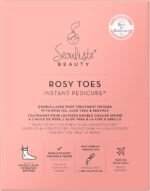 Seoulista Beauty Rosy Toes Instant Pedicure – At Home Foot Mask Treatment — Soothe and Hydrate Dry, Cracked Skin — Revitalise Neglected Feet— With Rose Oil, Aloe Vera and Beeswax — Award Winning - Image 2