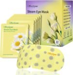 Serfeymi Self Heating Steam Eye Mask 22PCS- Disposable Sleep Warming Eye Mask for Puffy, Dry Eyes, Moist Hot Warm Eye Compress, Relief Eyes Fatigue Chamomile - Image 2