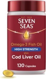 Seven Seas Omega-3 Fish Oil High Strength Plus Cod Liver Oil & Vitamin D, 120 Capsules, 4 Months Supply - Image 2