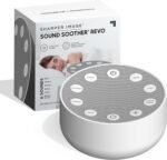 Sharper Image Sleep Therapy White Noise Machine, Soothing Nature Sounds for Baby Kid Adult, Portable Relaxation Wellness Meditation and Naps, Peaceful Rest Sleep Aid, Grey - Image 2