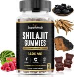 Shilajit Gummies 1400mg, Pure Himalayan Shilajit Gummies with Ashwagandha and Chaga, Rich in Fulvic Acid, Natural Energy Boost, Sugar Free, Vegan, Raspberry & Watermelon Flavour - 60 Gummies/Bottle - Image 2