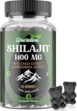 Shilajit Gummies 1400mg, Pure Himalayan Shilajit with Chaga and Ashwagandha, 85+ Trace Minerals, Rich in Fulvic Acid, for Energy & Immune, Sugar-Free, Vegan (60 Count (Pack of 1)) - Image 2