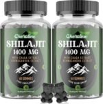 Shilajit Gummies 1400mg, Pure Himalayan Shilajit with Chaga and Ashwagandha, 85+ Trace Minerals, Rich in Fulvic Acid, for Energy & Immune, Sugar-Free, Vegan (60 Count (Pack of 2)) - Image 2