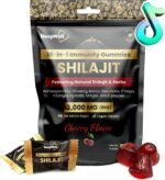 Shilajit Gummies for Men – 3000mg 10-in-1 Himalayan Blend with Fulvic Acid, 85+ Trace Minerals & Ashwagandha –Naturally Sweetened Cherry Flavored Vegan Shilajit Gold Gummies – 60 Count - Image 2