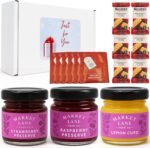 Shortbread Biscuits and Jam Gift Set includes Shortbread, Blacurrant, raspberry Jam, Lemon Curd preserves & English Breakfast Tea Gift Set - Hampers & Gourmet Gifts - Christmas Food Gift - Image 2