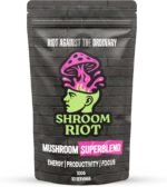 Shroom Riot Cocoa Mushroom Superblend | Instant Chocolate Powder Drink with Lion’s Mane, Chaga, Reishi & Cordyceps | 300g | 30 Servings - Image 2