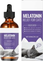 Sleep Aid for Cats,60ML Stress Relief Solution - Cat Sleep Supplement - for Health Tension Small Medium Large Breed Travel Home Night Time - Image 2