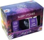 Sleep Stone Gift Set | Organic & Vegan | 100% Natural Aromatherapy | Lavender & Chamomile Infused Volcanic Rock | Handmade in UK | Relaxing Sleep Aid | Includes Refresher Oil for Long-Lasting Scent - Image 2