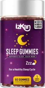 Sleep Supplement Gummies for Adults with Magnesium, Valerian Root, L-Theanine, Passionflower Extract, Chewable Sleep Aid, Calm Mood Vegan 60 Gummies |Mixed Berry Flavour| (1) - Image 2