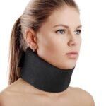 Soft Foam Neck Brace Universal Cervical Collar, Adjustable Neck Support Brace for Sleeping - Relieves Neck Pain and Spine Pressure, Neck Collar After Whiplash or Injury (Black, 3" Depth Collar, L) - Image 2