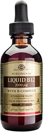 Solgar Liquid B12 2000mg with B-Complex - Supports Nervous System, Heart, Balanced Mind, and Red Blood Cell Formation - 59ml - Image 2