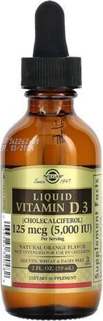 Solgar Liquid Vitamin D3 - Natural Orange Flavour - 59ml x 5000IU - Image 2