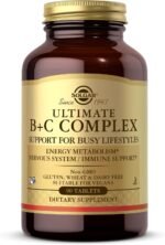 Solgar Ultimate B Plus C Complex Tablets - Pack of 90 - B1, B2, B3, B4, B5, B6, B7, B12, Vitamin C - Multivitamin for Metabolism and Nervous System Support - Vegan, Kosher and Gluten-Free - Image 2