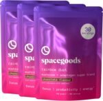 Spacegoods Rainbow Dust 3 Pack 240g | 90 Days Supply | Flavoured Mushroom Coffee | 80mg of Natural Caffeine | Lions Mane, Chaga Ashwagandha & Vitamin B5 | Sharper Focus, Energy & Calm | Chocolate - Image 2