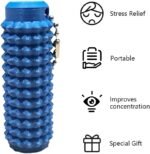 Spiky Grippie Stim Keychain, Anxiety Relief Pain Stim Bumpy Fidget Keychain, Stress, ADHD, Venting Key Pendant, Pocket Mini Fidget Toy, Little Ouchies Fidget, Novelty Gifts for Friends (Blue) - Image 2