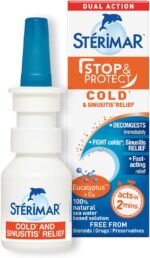 Sterimar Stop and Protect Cold and Sinusitis Relief, 100% Natural Sea Water Nasal Spray with Copper and Eucalyptus, 20 ml - Image 2