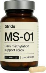 Stride MS-01 Methylated B-Complex | Active B6, Methylfolate (B9), B12, TMG & Vitamin C | Methylation Support | Energy, Detox, Homocysteine & Cellular Support | 28 Vegan Capsules - Image 2