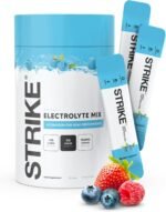 Strike Electrolytes | Zero Sugar Hydration Sachets with Sodium, Magnesium, Vitamin C & Trace Minerals | Vegan, Keto, Gluten-Free | Daily Electrolytes Powder (30 Sachets, Berry Fusion) - Image 2
