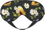 Sunflowers Chamomile Print Versatile Eye Mask Full Coverage Sleep Aid Lightweight Breathable Travel Camping - Image 2