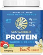 Sunwarrior Organic Plant Based Blend Vanilla Protein Powder, 375 g - Image 2