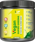 Super Greens 34 Ingredients Powder 250g | Ultimate Immune Support | Green Superfood for Immunity Energy and Detox | Vegan 100% Natural | No GMO No Gluten No Fillers | 50 Servings - Image 2