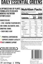 Super Greens Powder – Daily Essential Greens Superfood Blend with Wheatgrass, Barley Grass, Spinach, Broccoli, Kale, Moringa, Spirulina & Chlorella | Natural Energy, Gut & Immune Support - Image 2