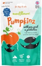 Supernature Pumpkinz Dried Pumpkin Powder with Pre, Post & Probiotics for Dogs & Cats 100g | Natural Digestive Supplement, Stool Firming, High Fibre Dog Food Topper, Alternative to Canned Pumpkin - Image 2