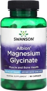 Swanson - Albion Chelated Magnesium | Bioavailable Mineral for Muscle, Nerve & Bone Support | 200mg - 90 Capsules - Image 2