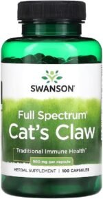 Swanson - Cat's Claw 500mg | Traditional Amazonian Bark for Immune & Joint Support | 100 Capsules - Image 2