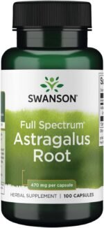 Swanson, Full Spectrum Astragalus Root, 470mg, High-Dose, 100 Capsules, Soy-Free, Gluten-Free, GMO-Free - Image 2