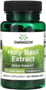 Swanson - Holy Basil Extract, 400mg | Stress and Immune Support - 60 Veggie Capsules - Image 2