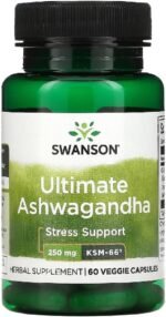 Swanson - Ultimate Ashwagandha KSM-66® 250mg | Adaptogenic Stress & Mood Support | Full-Spectrum Root Extract - 60 Capsules - Image 2