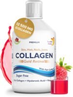 Swedish Nutra - 12,500 mg Hydrolyzed Marine Collagen & Gold Retinol Liquid Supplement - 500 ml Pack, 20 Day Supply | Pure Peptide & Hyaluronic Acid for Healthy Hair, Skin, Nails & Joints I Sugar-Free - Image 2