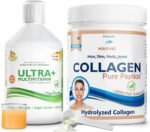 Swedish Nutra - Ultra+ Multivitamin Liquid & Hydrolyzed Marine Collagen Bundle | Vitamins, Minerals, Super Greens & Peptides Type I & III Supplements | Support Energy, Hair, Skin, Nails & Joints - Image 2