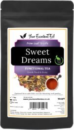 Sweet Dreams Tea (50g) for Sleep - Loose Leaf Herbal Tea Blend of Lemon Balm, Chamomile, Peppermint, Hibiscus, Rooibos, Fragrant Mild Aromatic Delicate Fruity Floral Refreshing - Image 2