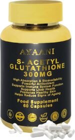 S‑Acetyl Glutathione 300 mg – High‑Absorption Vegan Capsules (60 Count) for Skin Brightening, Liver Detox & Immune Support, Advanced Antioxidant Supplement - Image 2