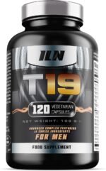T19 for Men Aged 40+ - with D-Aspartic Acid, Fenugreek and Maca - Natural Vitamin Booster for Men - Nutrient Booster (120 Vegetarian Capsules) - Image 2